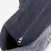 Sac fourre-tout en toile de coton zippé Yenky