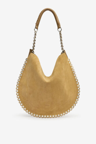 Sac hobo Oskan en cuir suédé à chaîne souple