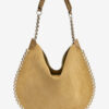 Sac hobo Oskan en cuir suédé à chaîne souple