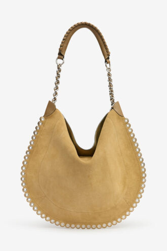 Sac hobo Oskan en cuir suédé à chaîne souple