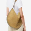 Sac hobo Oskan en cuir suédé à chaîne souple