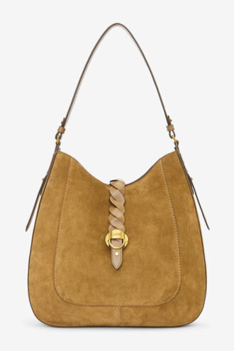 Sac à main Altay Hobo en cuir de veau suédé
