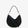 Sac à main Oskan Hobo Soft Zip en cuir de veau suédé tressé