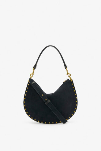 Sac à main Oskan Hobo Soft Zip en cuir de veau suédé tressé