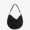 Sac à main Oskan Hobo Soft Zip en cuir de veau suédé tressé
