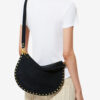 Sac à main Oskan Hobo Soft Zip en cuir de veau suédé tressé