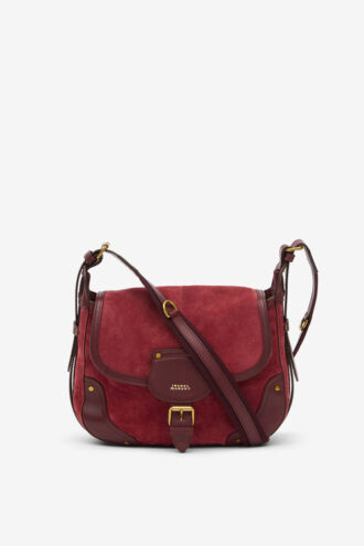 Sac messager Sierra S en cuir de veau suédé