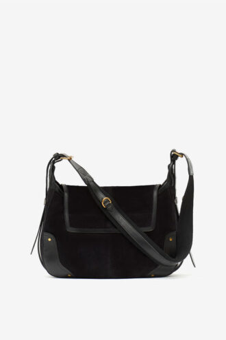 Sac messager Sierra S en cuir de veau suédé