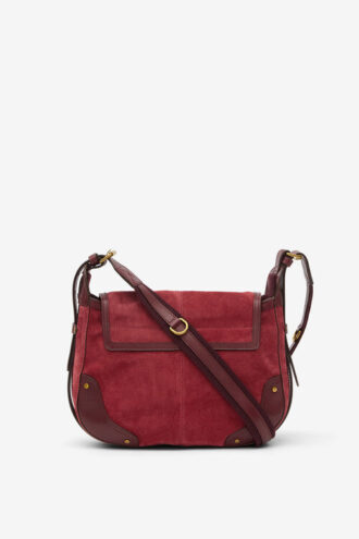 Sac messager Sierra S en cuir de veau suédé