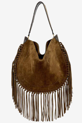 Sac Oskan Hobo en cuir de veau suédé souple