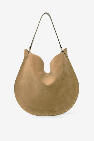 Sac Oskan Hobo en cuir de veau suédé souple