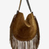Sac Oskan Hobo en cuir de veau suédé souple