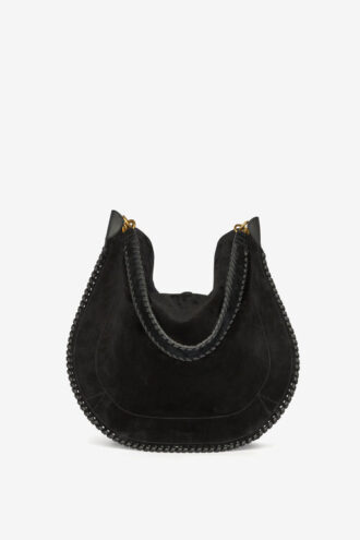 Sac Oskan Hobo Folk en cuir de veau suédé tressé