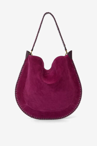 Sac Oskan Hobo Soft en cuir de veau suédé tressé