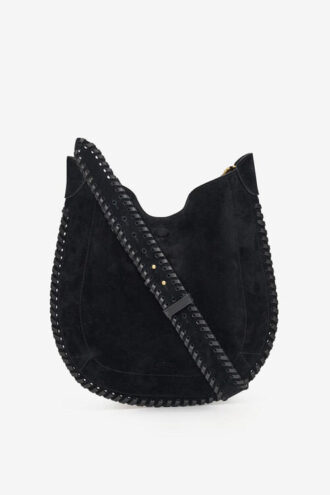 Sac Oskan Soft en cuir de veau suédé tressé