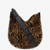 Sac Oskan Soft en cuir style « poney » avec imprimé léopard