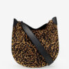 Sac Oskan Soft en cuir style « poney » avec imprimé léopard