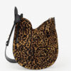 Sac Oskan Soft en cuir style « poney » avec imprimé léopard