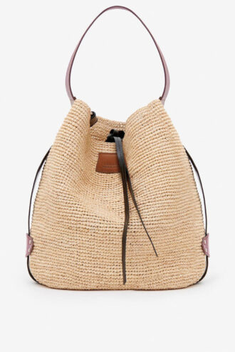 Sac seau en raphia Bayia