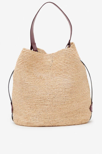 Sac seau en raphia Bayia