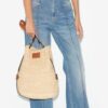 Sac seau en raphia Bayia