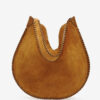Sac souple Oskan Hobo en cuir de veau suédé tressé