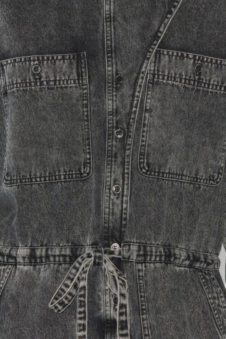 Salopette en denim de coton Idany à manches longues