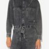 Salopette en denim de coton Idany à manches longues Salopette en denim de coton Idany à manches longues