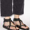 Sandales en cuir pleine fleur Silya