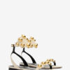 Sandales en cuir suédé ornées de bijoux Aselda Sandales en cuir suédé ornées de bijoux Aselda