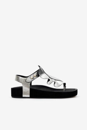 Sandales plates en cuir Isela