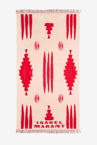 Serviette en coton à motif graphique Maratea