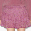 Short en coton imprimé à volants Jocadia