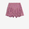 Short en coton imprimé à volants Jocadia