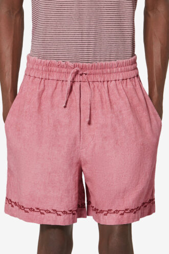 Short en gaze de coton brodé Zilan Short en gaze de coton brodé Zilan
