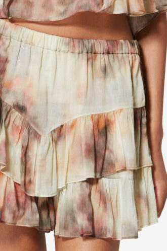 Short en voile de coton biologique imprimé Jocadia