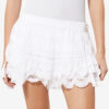 Short Puria en coton à volants et jupe-short en dentelle florale