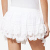 Short Puria en coton à volants et jupe-short en dentelle florale