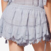 Short Puria en coton à volants et jupe-short en dentelle florale