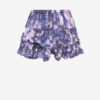 Short à volants en voile de coton imprimé Jocadia