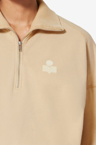 Sweat-shirt à col montant en coton Ross