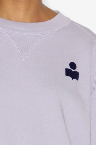 Sweat-shirt court en coton avec logo Margo