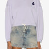Sweat-shirt court en coton avec logo Margo Sweat-shirt court en coton avec logo Margo