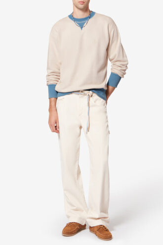 Sweat-shirt en coton brodé Miker