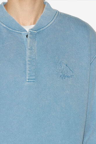 Sweat-shirt en coton délavé Mathias