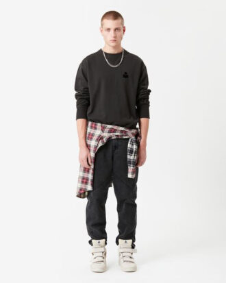 Sweat-shirt en coton à manches longues