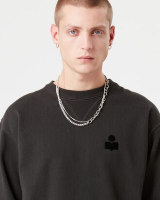 Sweat-shirt en coton à manches longues