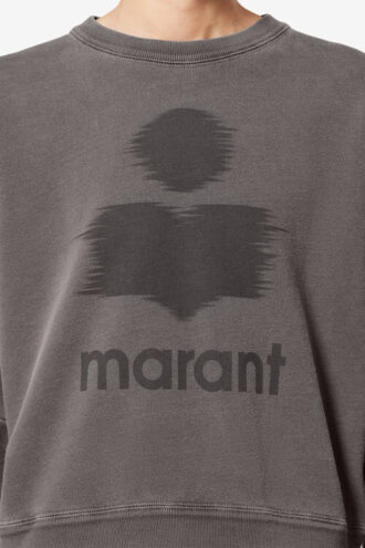 Sweat-shirt en coton Mobyli avec logo
