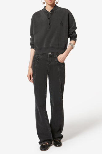 Sweat-shirt en coton Simony avec logo