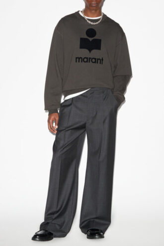 Sweat-shirt en molleton Mikoy avec logo oversize